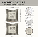 Jeremiah 29:11 Christian Pillow Cover 18x18, - Image 2
