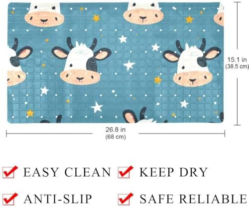 Shower Mat Bathtub Mat, 26.8x15.1 inch, Non-Slip Bath Mat - Image 4