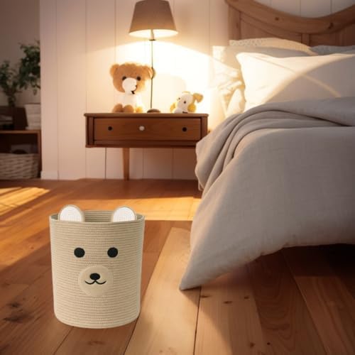 Bear Basket for Nursery, Baby Shower Baskets, Baby Storage Basket - Image 7