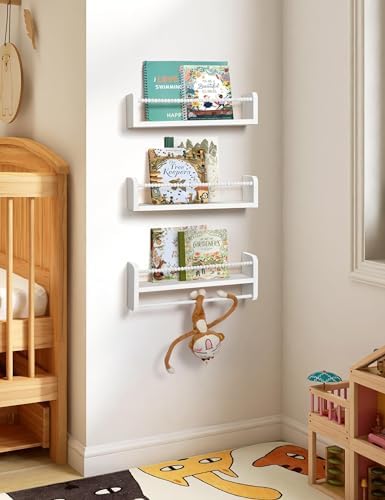 Maxpeuvon Nursery Book Shelves for Wall - Image 3