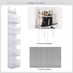 Fixwal 5-Shelf Over The Door Hanging Pantry Organizer, Room Organizer - Image 4