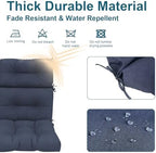 DYTXIII Outdoor High Back Chair Cushions Set of 2, Water Repellent Tufted - Image 4