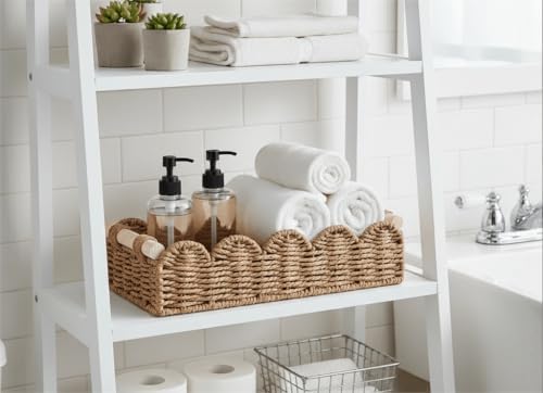 CubesLand Toilet Paper Storage Basket Organizer, Small Wicker Decor Basket - Image 5
