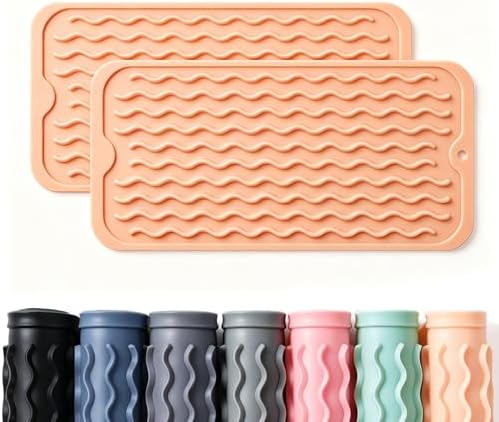 2 Pack Caketime Silicone Dish Drying Mat by CAKETIME
