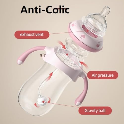 Oberni Baby Bottles, Weighted Straw Toddler Milk Bottles - Image 4