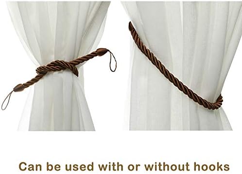 BEL AVENIR Curtain Rope Tiebacks, Drapery Rope Holdbacks - Image 5
