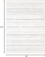 Nakagishi 8x11 Area Rugs Living Room: Washable Boho Large Neutral Soft - Image 2