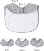 Konssy 8-Pack Muslin Baby Bibs, Adjustable Fit - Image 2