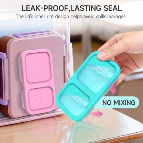 SOPHICO 2 compartment Reusable Kid Lunch Snack Containers - Image 5