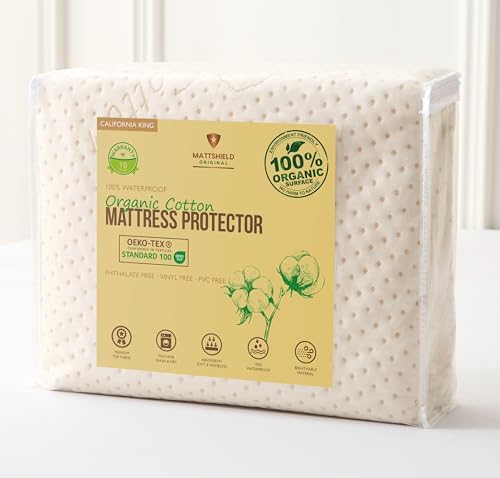Luxury Waterproof Organic Mattress Protector Cal King Size by MATTSHIELDORIGINAL
