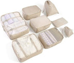 LANSKLBD 6/8 Set Packing Cubes for Suitcases Travel Luggage Packing Organizers by LANSKLBD