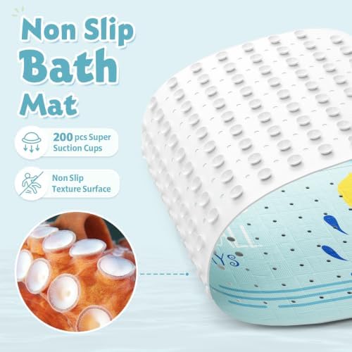XIYUNTE Bath Mat for Tub Non Slip Bathtub Mat Non Slip 40x16 Baby Bath Mat - Image 3
