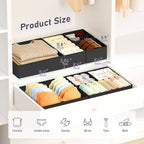 DIMJ Drawer Organizer Clothes, 30 Pack Dresser Organizer, Foldable Closet - Image 2