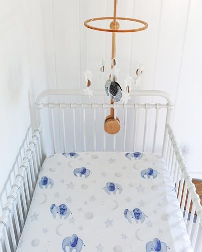 Sorrel + Fern Baby Crib Sheets Neutral, Fitted 2-Pack - Image 4