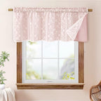 ASPMIZ Linen Valances for Windows Farmhouse, Double Layers Kitchen Curtains - Image 2