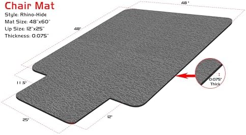 Rhino Mats, Rhino Hide Chair Mat, Office Computer Chair Mat - Image 4