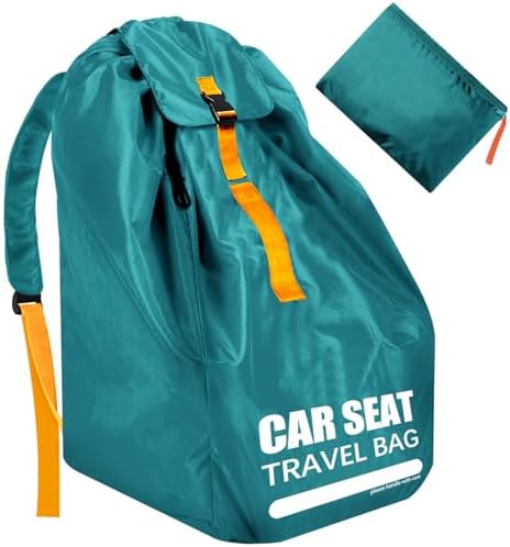 Car Seat Travel Bag for Airplane, Padded Strap Car Seat Bags for Air Travel by Imbsinvncy