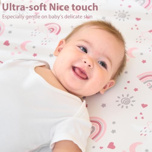 Bassinet Sheets Girl 33”x20” Compatible - Image 3