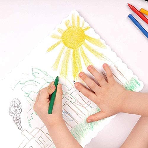 Disposable Paper Placemats – Premium, 50 Pack of White Scalloped Edge Placemats - Image 5