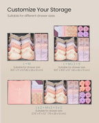 SONGMICS Drawer Organizers, Foldable Fabric Storage Boxes - Image 5