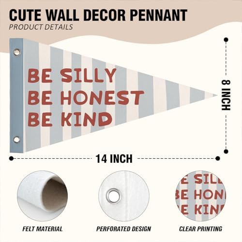 Kids Nursery Classroom Playroom Decor Be Kind Pennant Banner Flags - Image 6