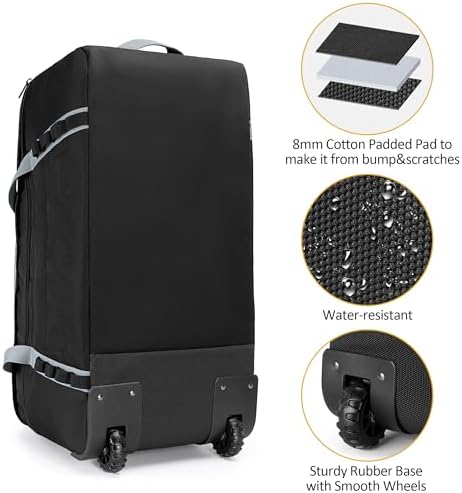Car Seat Travel Bag with Wheels Compatible with UPPAbaby Aria and Mesa - Image 6
