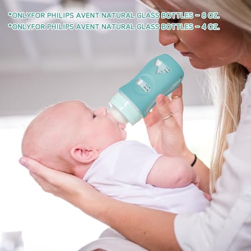 Silicone Sleeves for Avent Natural Glass Baby Bottles, BPA Free, Anti Breakage - Image 6