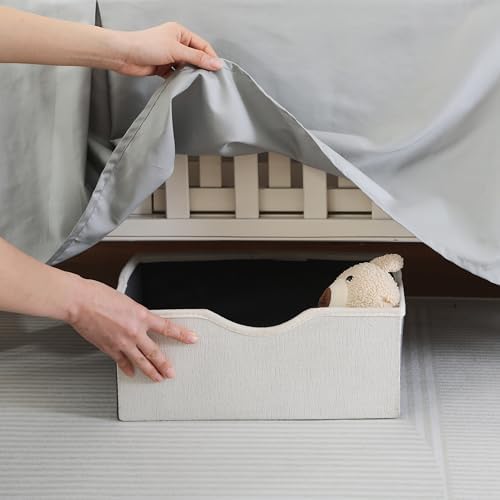 Crib Skirt Dust Ruffle, 100% Egyptian Cotton 400 Thread Count Soft Breathable - Image 5