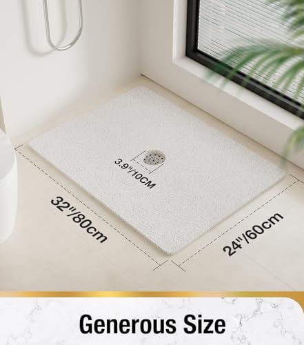 HITSLAM Shower Mat, 32 x 24 Inch Non Slip Bath Mat - Image 2