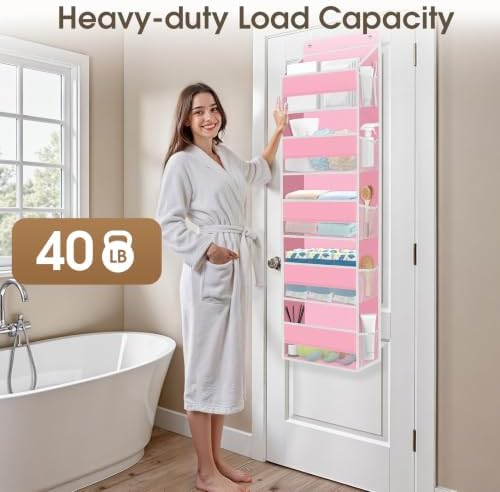 2 Pcs Over The Door Organizer Large Capacity Hanging Storage Room Organizer - Image 5