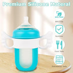 Silicone Baby Bottle Handles for Boon Nursh Bottles, Easy Grip Bottle Holder - Image 4