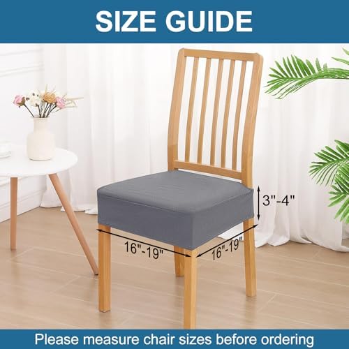 Smiry Waterproof Seat Covers for Dining Room Chairs - Image 2