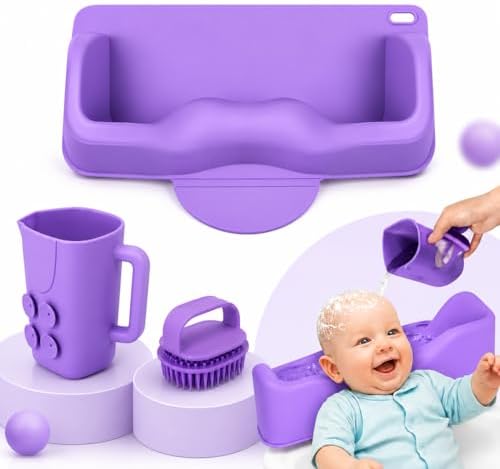Portable Hair Washing Station for Kids 3 In 1 – Silicone Hair Washing Basin for by Unknown