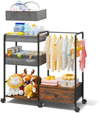 BBLIKE Diaper Caddy Organizer, Baby Storage Cart by BBLIKE