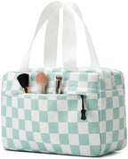 Large Makeup Bag for Women Corduroy Cosmetic bag Make up Bags Zipper Pouch - Image 2
