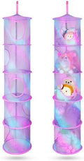 Basumee Hanging Stuffed Animals Storage, 2 Pack Mesh Plush Storage by Basumee