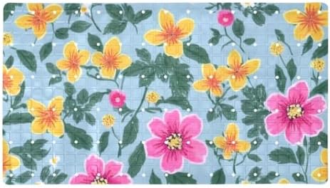 Shower Mat Non Slip 26.8 x 15.1 Inches, Flowers Floral Bathtub Mat Shower Stall by Anna+Cowper