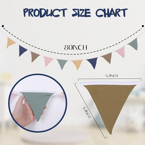 Pennant Banner Flags, Infant and toddler room decoration pennant, - Image 3