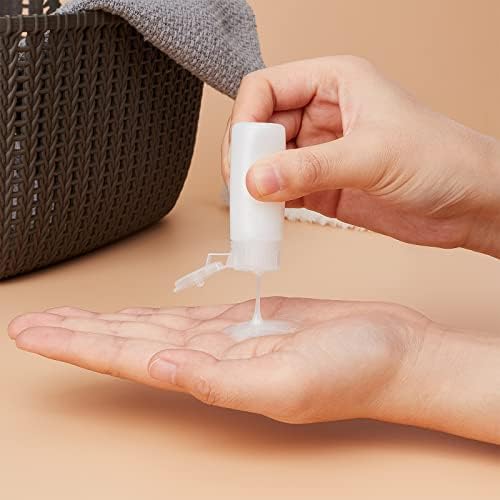 BENECREAT 10 Pack 12ml Small Plastic Flip Cap Sample Bottle Empty Refillable - Image 3