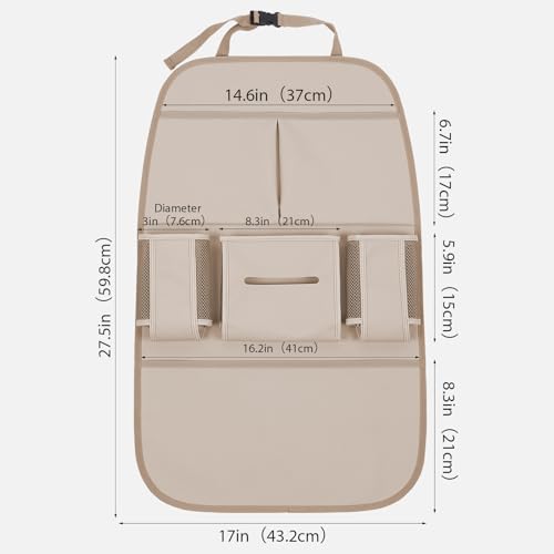 Car Backseat Organizer for Kids, Car Back Seat Storage Bag - Image 3