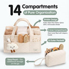 PeraBella Baby Diaper Caddy Organizer, Baby Basket Shower Gift, Portable - Image 2