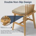 TushGuard Chair Cushions, 4 Pack Memory Foam Chair Pads - Image 4