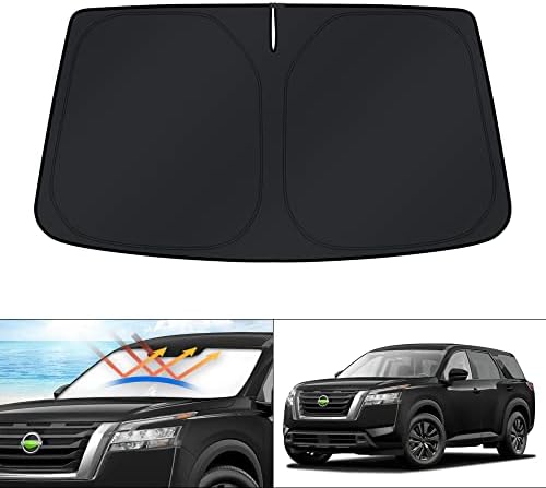KUST Windshield Sun Shade for Nissan Pathfinder 2022-2024 2025 2026 Accessories by KUST