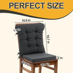 ROYALAY 2 Sets Cushions for Kitchen Chairs, Dining Chair Back Cushion - Image 3