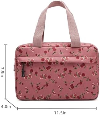 Large Makeup Bag for Women Corduroy Cosmetic bag Make up Bags Zipper Pouch - Image 3