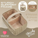 Luxurious Baby Diaper Caddy, Nursery Storage Basket - Image 3