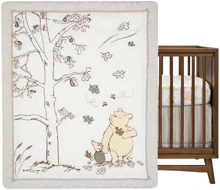 Lambs & Ivy Disney Baby Storytime Pooh 3-Piece Nursery Crib Bedding Set - Image 2