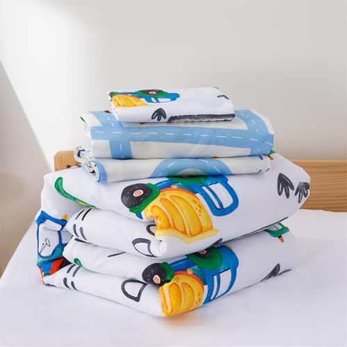 NTBED 4 Pieces Construction Toddler Bedding Set - Image 7