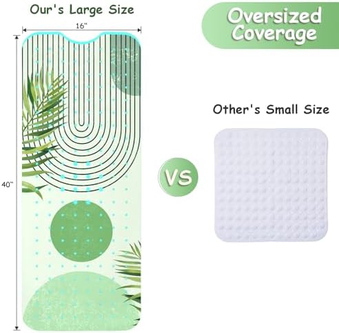Bathtub Mat Non Slip, Bohemia Extra Long Bath tub Mat Shower Floor Mat - Image 2