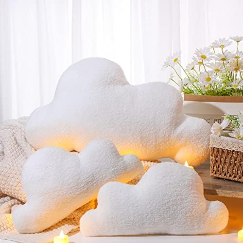 Unittype 3 Pcs Cloud Throw Pillows Soft Plush - Image 3
